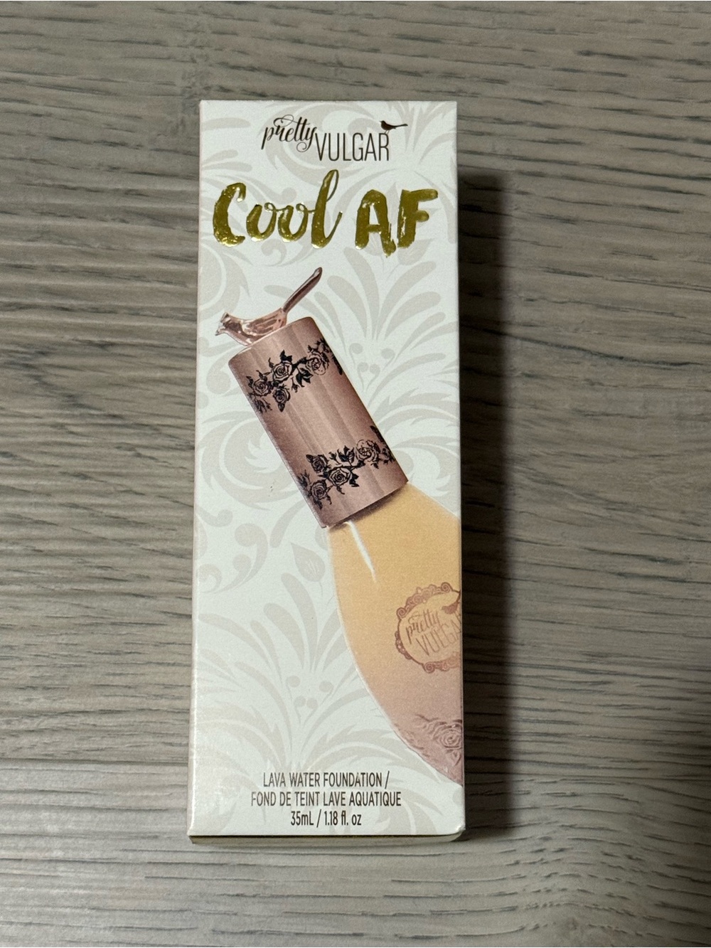 NIB Pretty Vulgar Cool AF Lava Water Foundation 01B4 Birthday Suit 35mL